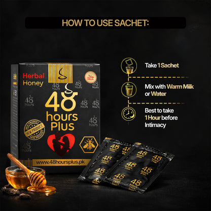 48 Hours Plus | Ginseng Herbal Honey Sachets