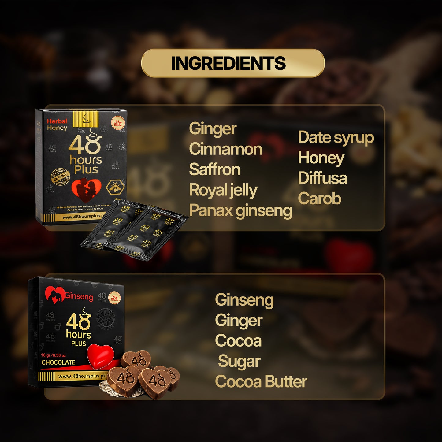 Discovery Pack : Ginseng Chocolate + Ginseng Honey Sachets