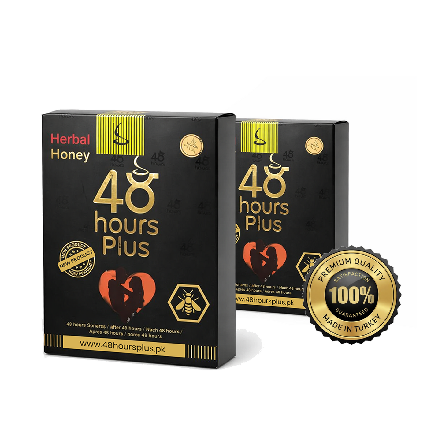 48 Hours Plus | Ginseng Herbal Honey – 40g Box (4 Sachets)