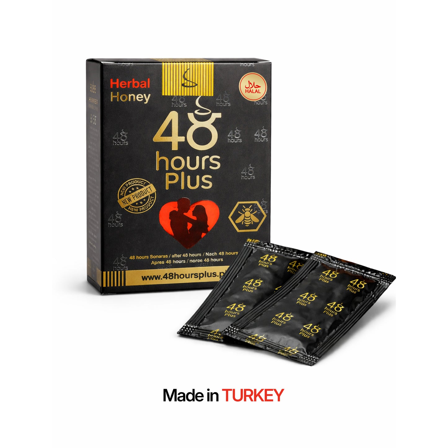 48 Hours Plus | Ginseng Herbal Honey Sachets