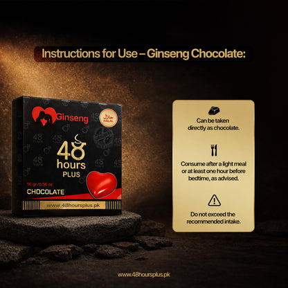 48 Hours Plus | Ginseng Chocolate - 3 Pack